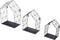 Duraline Opbergschap Huis S/3 Zwart Metaal 25x35,5x14cm