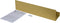 Duraline Plank Gevouwen Dubbel Unpl Messing 60x15x15cm