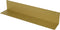 Duraline Plank Gevouwen Ongepolijst Messing 80x15x15cm