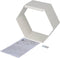 Duraline Schap Hexagon Wit Metaal 1,5mm 32x28x12cm