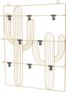 Duraline Stalen Clip Bord Cactus Goud 40x52cm