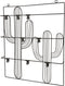 Duraline Stalen Clip Bord Cactus Zwart 40x52cm