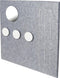 Duraline Wandbord Vilt Met Spiegel - Knop - Elastiek 60x60cm