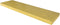 Duraline Wandplank XL4 Beton Look Geel 38mm 80x23,5cm