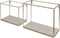 Duraline Wandrek S/2 Met. Messing+Hout Bodem 30x25x14cm