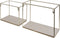 Duraline Wandrek S/2 Met. Messing+Hout Bodem 30x25x14cm