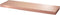 Duraline XL4 Copper Look - 80 x 3,5 x 3,8 cm - Push & Fix - Wandplank - Boekenplank - Koper