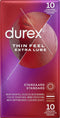 Durex Condooms Thin Feel - Extra Lube - 6x 10 stuks