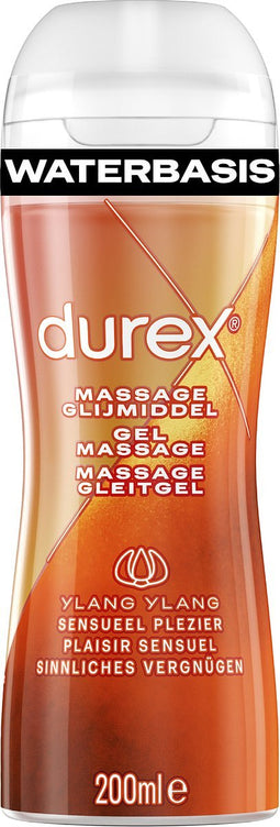 Durex Massage Olie en Glijmiddel 2-in-1 - Sensual met Ylang Ylang - waterbasis - 200 ml