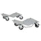 DURHAND autodolly - 2 stuks - Max.680 - Zilver - 40.5x30x13.5 cm