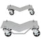 DURHAND autodolly - 2 stuks - Max.680 - Zilver - 40.5x30x13.5 cm