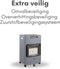 Qlima GH 959 RF - Gaskachel - 3 verwarmingsstanden - Grijs