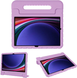 Accezz Kidsproof Backcover - Handvat - Samsung Galaxy Tab S9 / Tab S9 FE - Lila