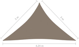 vidaXL-Zonnescherm-driehoekig-3x3x4,24-m-oxford-stof-taupe