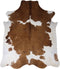 Dusk till Dawn Koeienhuid vloerkleed 2-3m2 - Bruin/Wit