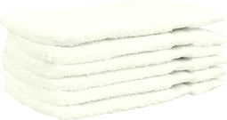 Dusk till Dawn Washand 16x21 cm 650 gram/m2 Ivoor - Set van 6
