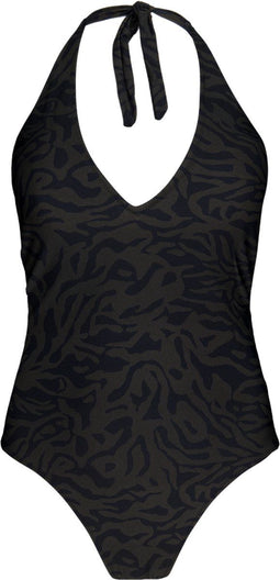 Barts Sula Halter One Piece - Hoog uitgesneden - V-hals - Zwart