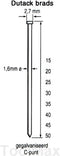 Dutack Brad SKN16 40 mm - 2500 Stuks