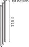 Dutack Fasteners SKN16-20° 45mm Rvs