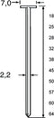 Dutack Fasteners T-nagel 2,2x38mm staal
