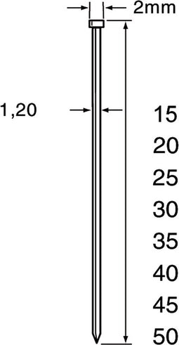 Dutack Mini brad SKN12 40mm - 5000 Stuks