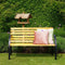 Dutcc 41142 - Tuinbank - Woodstock - 120 cm – zwart