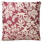 Dutch Decor - ABU - Kussenhoes 45x45 cm - Merlot - rood - wit - aapjes - bladeren - botanisch