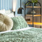 Dutch Decor ADA - Kussenhoes 40x60 cm - 3D bladmotief - Matte Green - groen - met rits - zonder binnenkussen