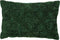Dutch Decor AMAR - Kussenhoes 40x60 cm - 100% katoen - bloemen design - Mountain View - donkergroen - met rits - zonder binnenkussen