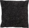 Dutch Decor AMAR - Kussenhoes 45x45 cm - 100% katoen - bloemen design - Raven - zwart - met rits - zonder binnenkussen