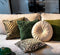 Dutch Decor AMAR - Kussenhoes 45x45 cm - 100% katoen - bloemen design - Mountain View - donkergroen - met rits - zonder binnenkussen
