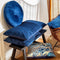 Dutch Decor AMAR - Sierkussen 40x60 cm - 100% katoen - bloemen design - Insignia Blue - donkerblauw - Inclusief binnenkussen