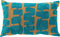 Dutch Decor AMY - Sierkussen 30x50 cm - geweven grafische print - Deep Lake - petrol - Inclusief binnenkussen