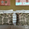 Dutch Decor ANDREAS - Sierkussen 40x60 cm met kussenhoes van 80% recycled polyester - Snow White - wit en bruin - Inclusief binnenkussen
