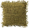 Dutch Decor ANTONIO - Kussenhoes 45x45 cm - effen kleur met raffia - Olive Branch - groen - met rits - zonder binnenkussen