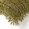 Dutch Decor ANTONIO - Sierkussen 45x45 cm - effen kleur met raffia - Olive Branch - groen - Inclusief binnenkussen