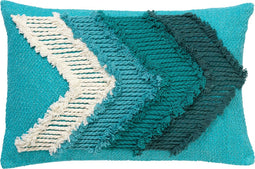 Dutch Decor ARROW - Kussenhoes van katoen Aquarelle 40x60 cm - blauw - met rits - zonder binnenkussen