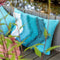 Dutch Decor ARROW - Sierkussen van katoen Aquarelle 40x60 cm - blauw - Inclusief binnenkussen
