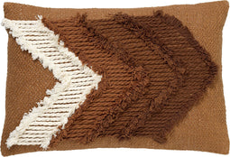 Dutch Decor ARROW - Sierkussen van katoen Tobacco Brown 40x60 cm - bruin - Inclusief binnenkussen