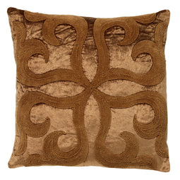 Dutch Decor - AVALON - Kussenhoes velvet 45x45 cm Tobacco Brown - bruin