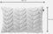 Dutch Decor AYA - Kussenhoes 40x60 cm - 3D bladmotief - heerlijk zacht - Snow White - wit - met rits - zonder binnenkussen