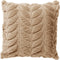 Dutch Decor AYA - Kussenhoes 45x45 cm - 3D bladmotief – heerlijk zacht - Irish Cream - beige - met rits - zonder binnenkussen