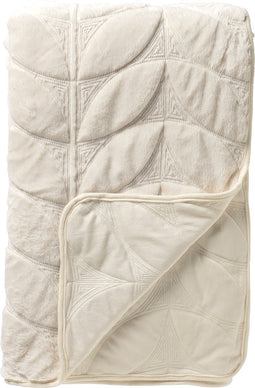 Dutch Decor - AYANA - Bedsprei 240x260 cm - luxe uitstraling - heerlijk zacht - Snow White - wit