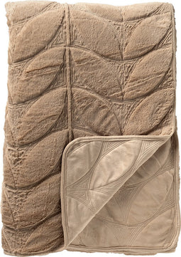 Dutch Decor - AYANA - Bedsprei 240x260 cm - luxe uitstraling - heerlijk zacht - Irish Cream - beige