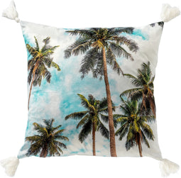 Dutch Decor BAHAMAS - Sierkussen 45x45 cm Snow White - wit - Inclusief binnenkussen