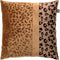 Dutch Decor BAILEY - Kussenhoes velvet 45x45 cm Tobacco Brown - bruin - panterprint - met rits - zonder binnenkussen