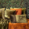Dutch Decor BAILEY - Sierkussen velvet 30x50 cm Chive - groen - panterprint - Inclusief binnenkussen