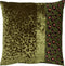 Dutch Decor BAILEY - Sierkussen velvet 45x45 cm Chive - groen - panterprint - Inclusief binnenkussen