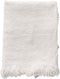 Dutch Decor - BELLE - Plaid 130x180 cm - 100% katoen - geweven patroon - Snow White - wit