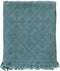 Dutch Decor - BELLE - Plaid 130x180 cm - 100% katoen - geweven patroon - Sagebrush Green - groen